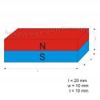 vergrößern - 25 x 10 x 10 mm ( N45 ) 12 stück