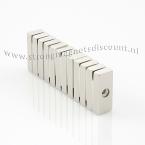 vergrößern - 25 x 10 x 5 mm / 4,3 - 7 mm NORDPOL ( N45 ) 12 stück