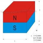 vergrößern - 3 x 3 x 3 mm ( N45 ) 72 stück