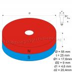 vergrößern - 55 x 25 mm / 9 - 13 mm ( N45 )